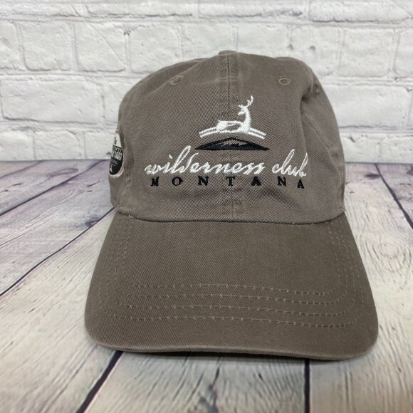 Dad Hat Cap Strap Back Gray Montana Wilderness Club Sir Nick Faldo Invitational - Picture 5 of 9